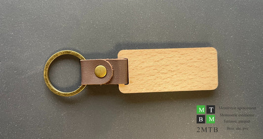 Porte clé en bois personnalisable