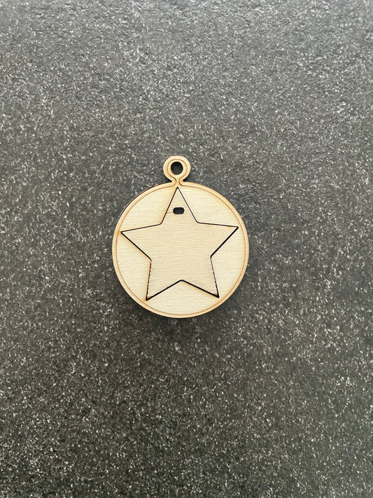 Boule de Noël personnalisable avec étoile détachable